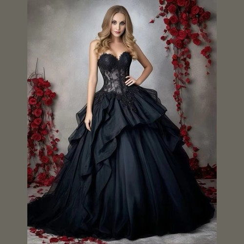 Gothic black wedding - gothic,
